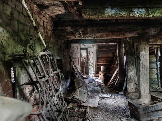 Untergeschoss in einem Bauernhaus bei Künzelsau