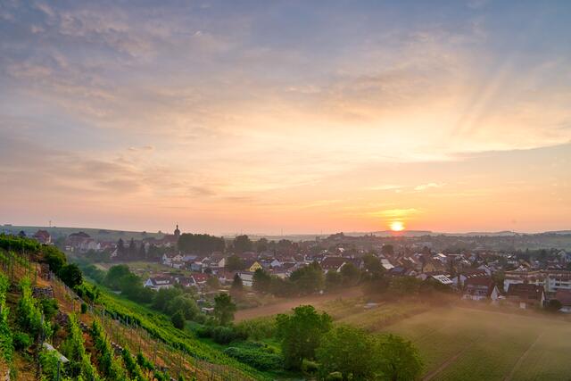 Sonnenaufgang über Lauffen