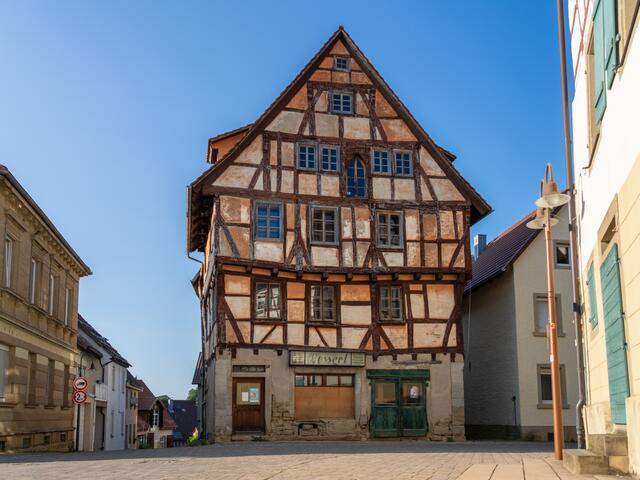 altes historisches Fachwerkhaus irgendwo in Eppingen