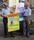 ÖDP Kreisräte Felix Gaida (links) und Klaus Ries-Müller vor der Stadthalle in Eppingen