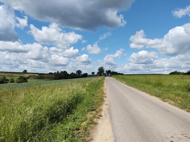 Nur noch eine leichte Steigung nach dem steilen Anstieg
