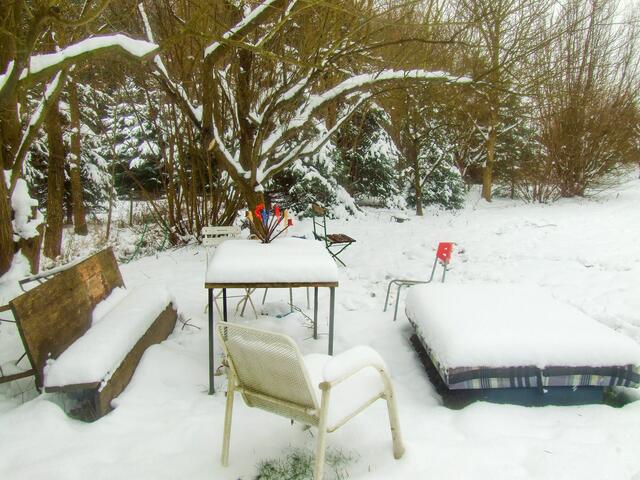Gartenfreisitz bei Amorbach im Winter