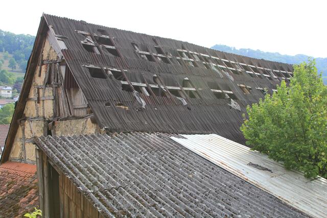 Alte Scheune in Morsbach- was die wohl noch zusammenhält?
