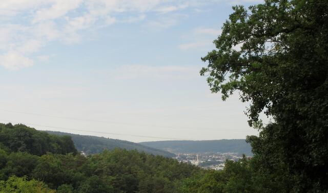 Hier oben hatte man auch Aussicht über Mosbach