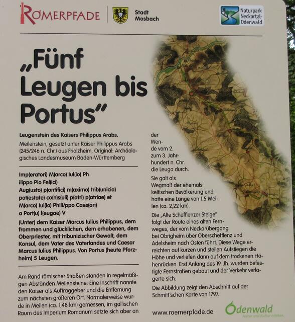 Der Leugenstein zeugt von alten Fernwegen und keltischen Maßeinheiten.