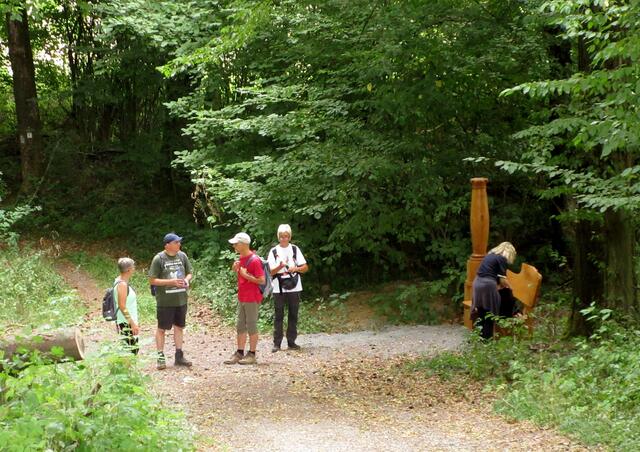 Die Jupiterbank lud zur Trinkpause ein