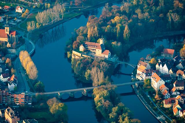 Rathaus - Neckar - Regiswindiskirche