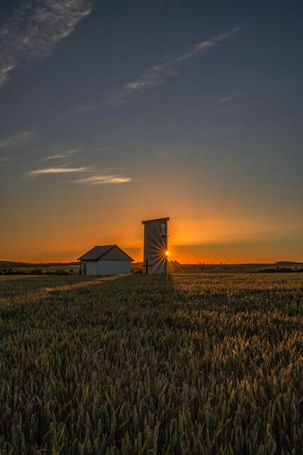 Sonnenuntergang auf Halberg
