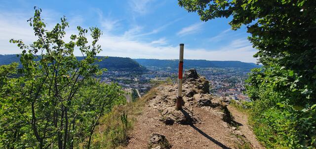 letzter Blick zum und über den Bismarckfelsen ...