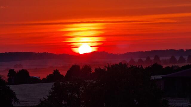 Sonnenuntergang Neuenstein/Klumpenhof Richtung A6