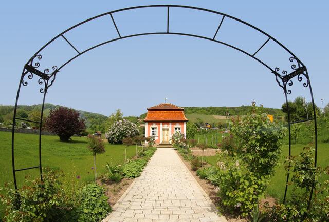 Teehaus in Forchtenberg mit Fischauge fotografiert