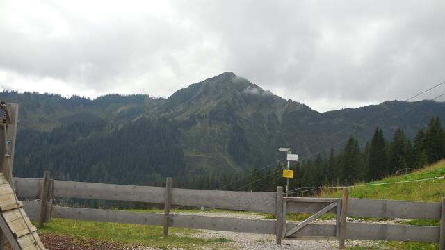 Blick von der Bergstation des Hohen Ifens zum Walmendinger Horn.