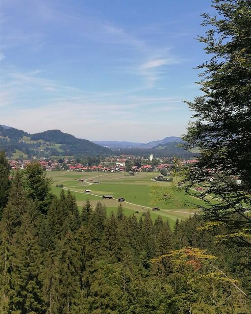 Ausblick vom Stillachtal nach Oberstdorf