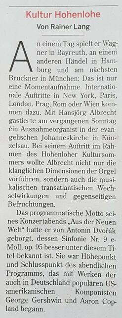 Präsentation der klanglichen Dimensionen der Orgel verknüpft mit musikalischen interkulturellen Wechselwirkungen