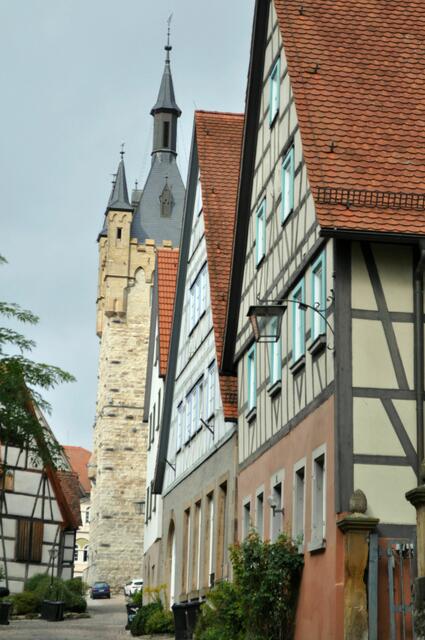 Fachwerk und blauer Turm | Foto: Daniela Somers