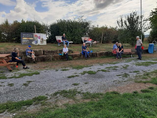 Pause bei der Weinterrasse Kirchheim