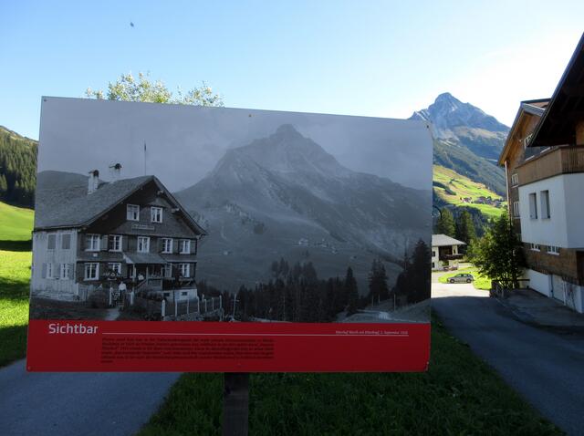 Der Dorfrundgang in Warth ist sehr schön angelegt, das haben wir in Lech vermisst.