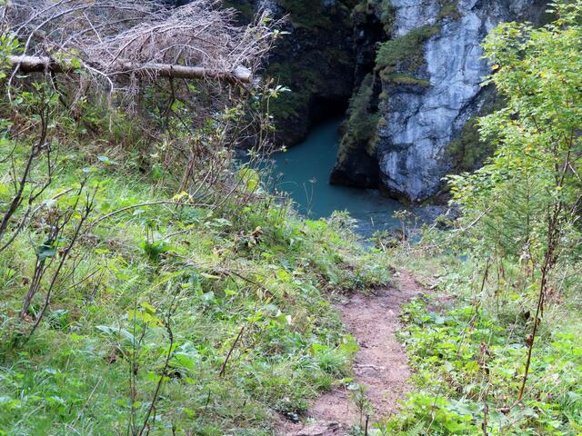 Die typische Farbe des Wilden Lech, hellblau-türkis bis jadegrün sahen wir selten. Die Farbe entsteht durch die Kälte des Wassers und die darin enthaltenen Mineralien