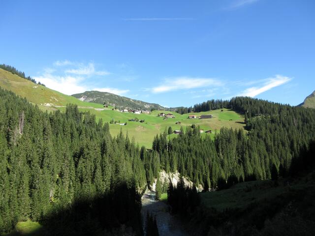 3. Tag und 2. Etappe: Blick zurück nach Warth, wir mussten uns dazu umdrehen, da wir ja verkehrt herum gingen