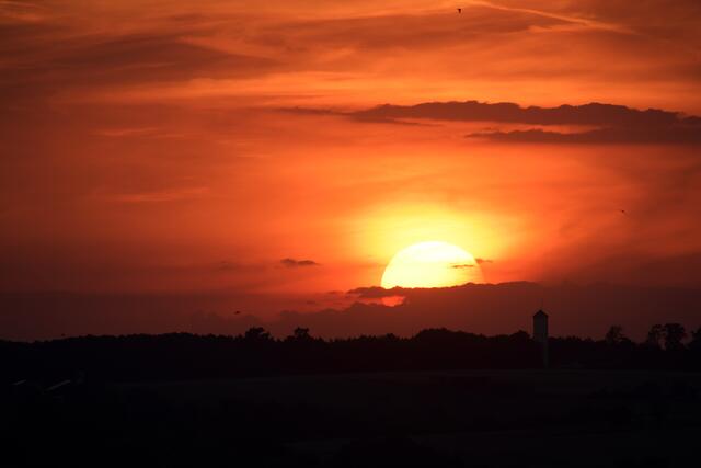 Sonnenuntergang bei Forchtenberg
