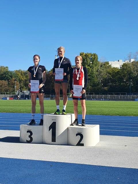 Isabel Leibfried bei der Siegerehrung