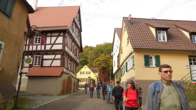 Das malerische alte Fachwerkstädtchen Mühlhausen.
