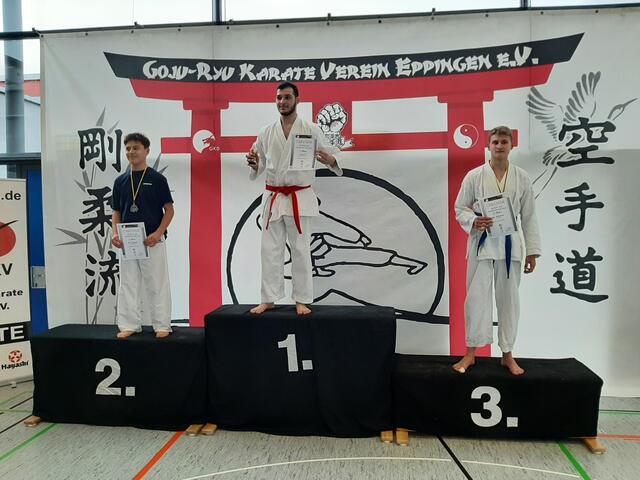 Jan Redemann vom Karateverein Eppingen belegte den 3. Platz im Kumite "Junioren Jungen"
