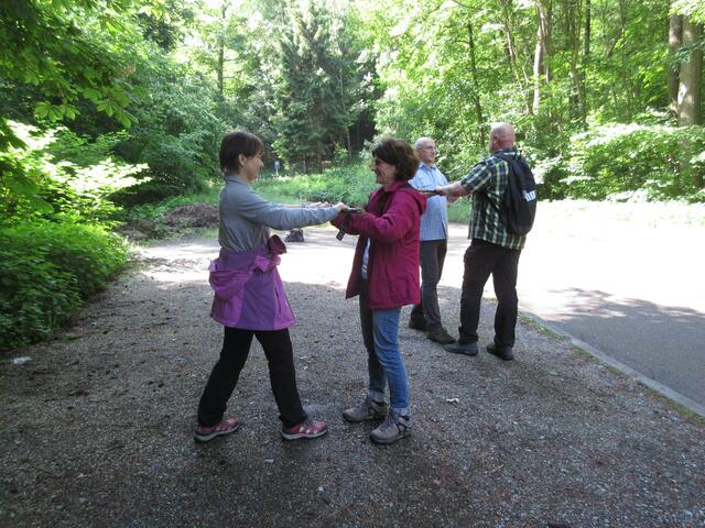 Beim Albvereinshaus auf dem Parkplatz lässt sich auch gut Mobilisieren