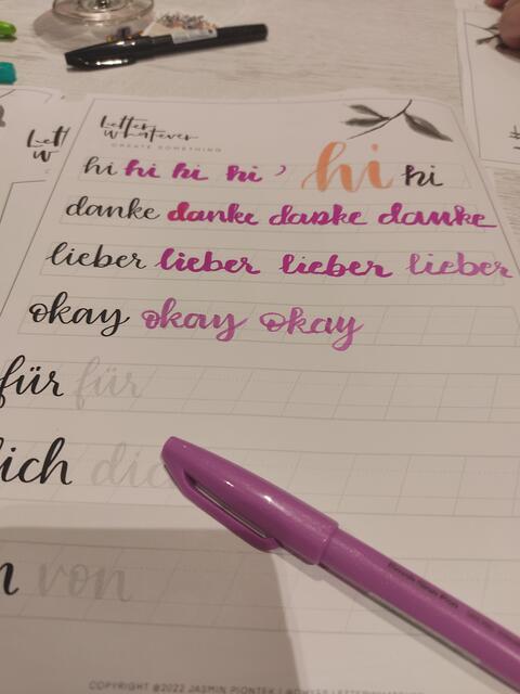 Sieht das nicht nach Grundschule 1. Klasse aus? Aber ohne üben gehts nicht. | Foto: Daniela Somers