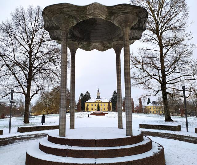 Vom Monopteros hat man immer einen schönen Blick auf die alte Saline