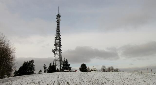 Forsthaus und Funkturm auf dem Stocksberg