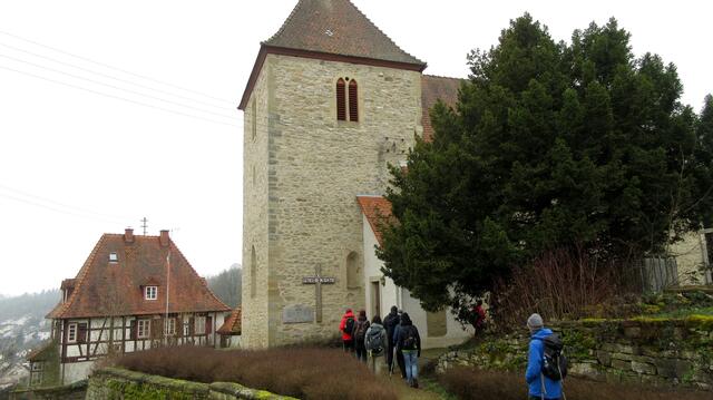 Ankunft an der Bergkapelle in Heinsheim