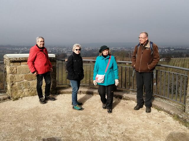 trotz Nebel ging die Sicht in die Ferne