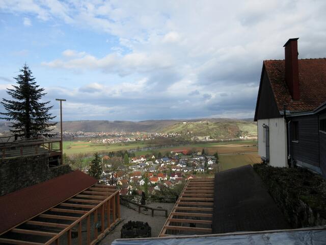 Tolle Aussicht über die Volieren hinweg