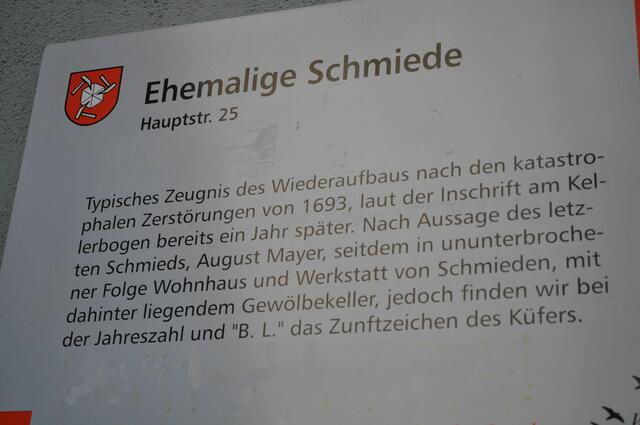 Erkärung zur ehemaligen Schmiede | Foto: Daniela Somers