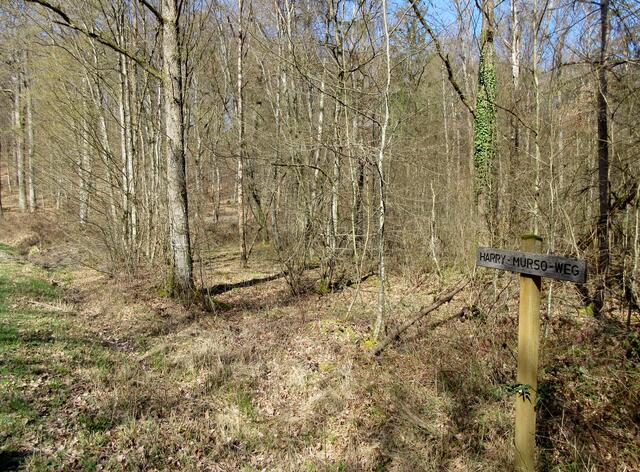 Der Harry-Murso-Weg benannt nach dem ehemaligen Bürgermeister in Obersulm.