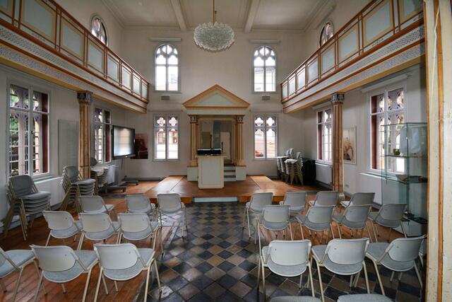 Gebetsraum der ehemaligen Synagoge  | Foto: Michael Harmsen