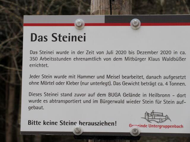 Erfreut haben wir festgestellt, dass die Gemeinde Untergruppenbach sich um die ehrenamtliche Arbeit kümmert.