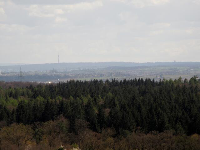 Heute hatte man eine tolle Fernsicht, auch der Stuttgarter Fernsehturm ist gut zu erkennen.