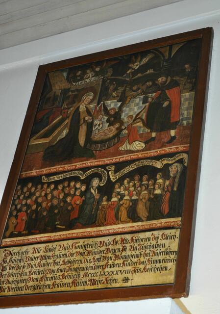 Die Familie Stratzmann. (Barbara Schmotzerin, nach ihrem Geburtsnamen) mit ihren 53 Kindern.  Angeblich  hatte sie 18 Mal Einlinge, 5 Mal Zwillinge, 4 Mal Drillinge, einmal Sechslinge und einmal Siebenlinge. 19 Kinder kamen tot zur Welt, das älteste Kind wurde lediglich acht Jahre alt.  | Foto: Daniela Somers