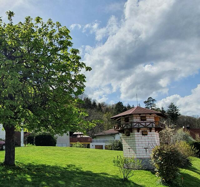 Endstation am Modell des "Sechseckigen Turms".
Es war so schön! | Foto: privat Sibylle Tröber