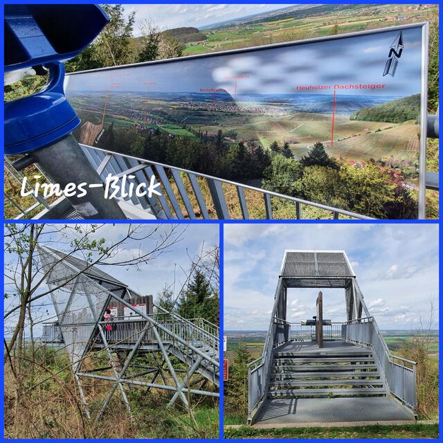 Aussichtsplattform "Limes-Blick" ... mit wirklich schönem Panoramblick! | Foto: privat Sibylle Tröber