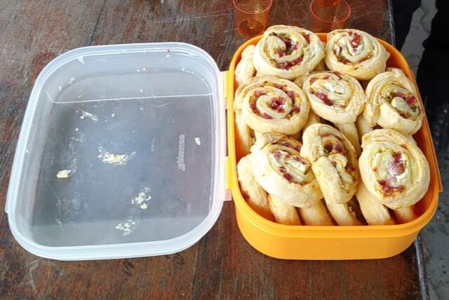 Die leckeren Schnecklen gab's zum Vesper | Foto: Kurt Nakielny