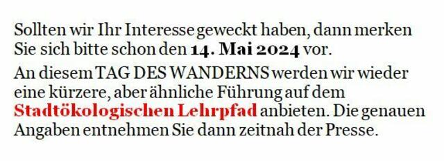 https://meine.stimme.de/heilbronn/c-freizeit/140-jahre-dwv-tag-des-wanderns_a202511 in diesem Jahr geht es in den Stadtwald und ist die Teilnahme noch möglich. Bitte rasch anmelden.