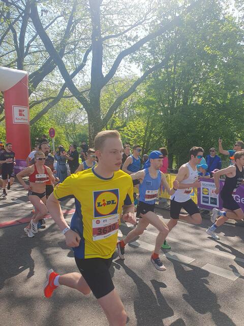 Veronica beim Start 