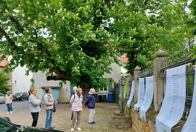 In Freinsheim fanden die " literarische Lese" statt mit Texten am Stadtgarten, die von den Kneippianerinnen interessiert studiert wurden.