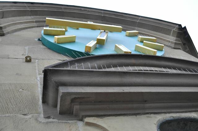 So nah war ich der Uhr vom Hafenmarktturm noch nie. | Foto: Daniela Somers