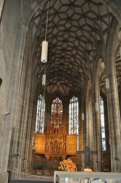 Ein tolles Netzgewölbe über dem Chor | Foto: Daniela Somers