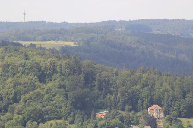 Aussicht von oben- Villa Franck in Sichtweite