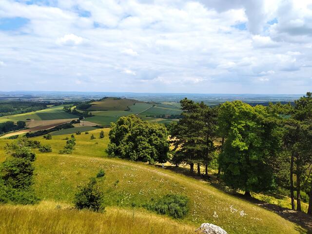 ..... und die Ausblicke, weit in die Region hinein, sind gigantisch. Hier ist man on top of the world